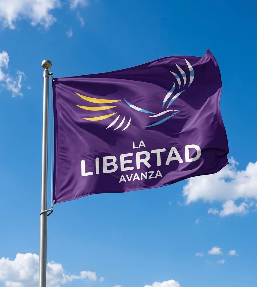 Bandera La Libertad Avanza